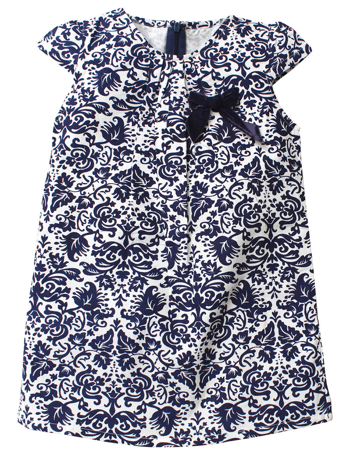Nino Bambino 100% Organic Cotton Cap Sleeve Multi-Color Printed Dress For Girls