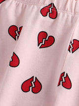 Nino Bambino 100% Organic Cotton Heart Print Full Length Legging For Girls