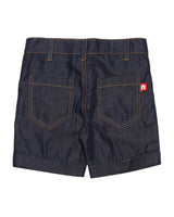Nino Bambino 100% Pure Organic Cotton Round Neck Short Sleeve Striped T-Shirt & Solid Blue Shorts Set for Baby Boys