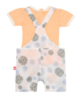 Nino Bambino 100% Organic Cotton Short Sleeve T-shirt & Dungree For Baby Girls