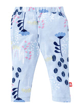 Nino Bambino 100% Organic Cotton Yellow & Sky Blue Color Legging Set Pack Of 2 For Baby Girls