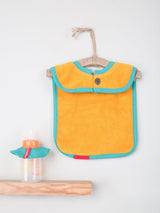 Nino Bambino 100% Organic Cotton Yellow Color Infant/Baby Bib With Bottle Drip.