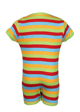 Nino Bambino 100% Organic Cotton Short Sleeve Lap Shoulder Anchor Applique Multi-Color Half Romper For Unisex Baby