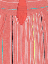 Nino Bambino Sleeveless Multi-Color Cotton Dress For Baby Girls