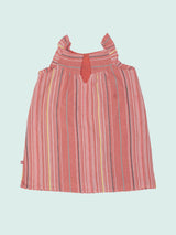 Nino Bambino Sleeveless Multi-Color Cotton Dress For Baby Girls