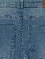 Nino Bambino 100% Organic Cotton Blue Denim Shorts For Girls