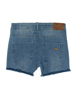 Nino Bambino 100% Organic Cotton Blue Denim Shorts For Girls