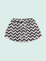 Nino Bambino 100% Organic Cotton White Polka Dot Tank Top and Zig Zag Skirt For Baby Girls
