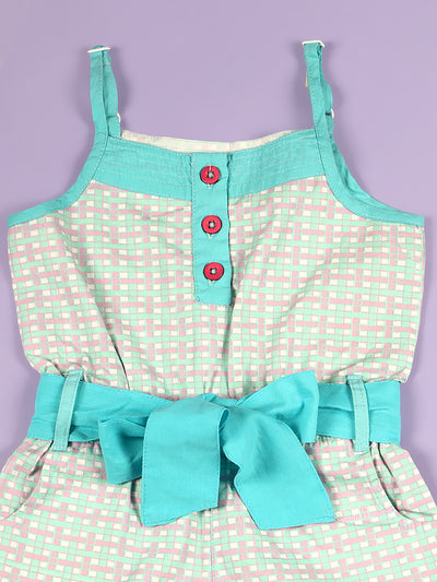 Nino Bambino 100% Organic Cotton Singlet Jumpsuit Dress For Baby Girls