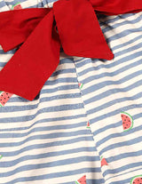Nino Bambino 100% Organic Cotton Multi-Color Singlet Sleeveless Jumpsuit/Dress For Baby Girl