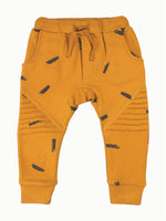 Nino Bambino 100% Organic Cotton Mustard Yellow Trackies/Leggings/Joggers For Unisex Baby