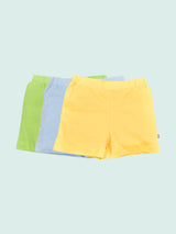 Nino Bambino 100% Organic Cotton Multi-Color Assorted Short Sets Pack of 3 For Baby Boy