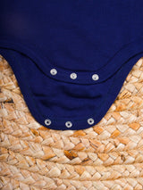 Nino Bambino 100% Organic Cotton Short Sleeve Blue Bodysuits For Baby Boy