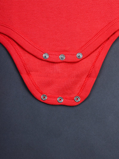 Nino Bambino 100% Organic Cotton Orange Color Short Sleeve Bodysuit For Baby Girl.