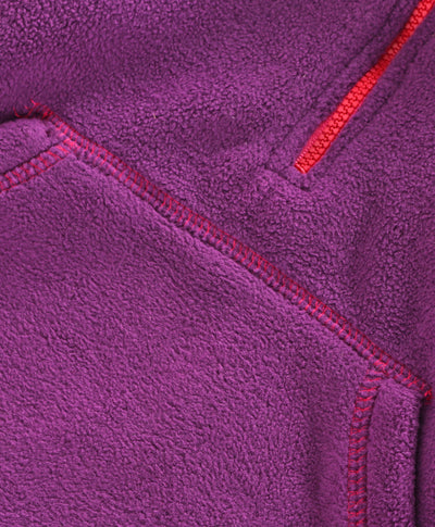 Nino Bambino Polar-Fleece High Collar Purple Color Sweatshirt for Kids