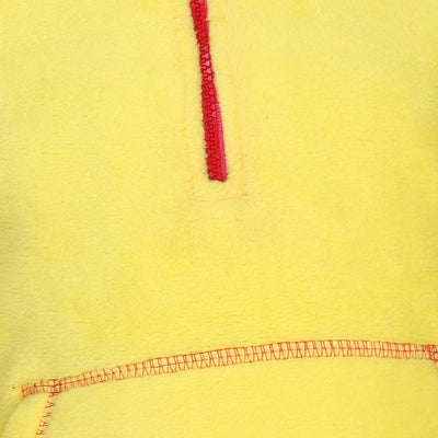 Nino Bambino Polar-Fleece High Collar Yellow Color Sweatshirt for Kids