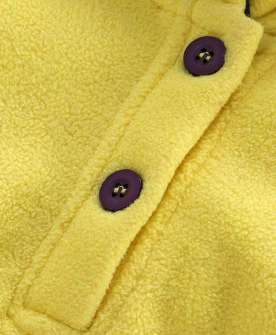 Nino Bambino Polar-Fleece Yellow Hoodie Sweatshirt For Unisex Baby