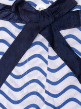 Nino Bambino 100% Organic Cotton White & Blue Shorts For Girl