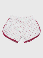 Nino Bambino 100% Organic Cotton White Shorts For Baby Girls