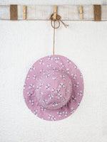 Nino Bambino 100% Organic Cotton Lavender Color Sun Protection Hat For Baby Girls