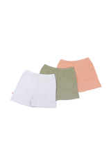 Nino Bambino 100% Organic Cotton Multi-Color Shorts Sets Pack Of 3 For Boy.