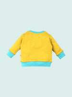 Nino Bambino 100% Organic Cotton Long Sleeve Yellow Sweatshirt For Unisex Baby