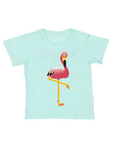Nino Bambino 100% Organic Cotton Aqua Color T-shirts/Tops For Girls