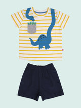 Nino Bambino 100% Organic Cotton T-Shirt & Shorts Set For Unisex Baby Baby Boy & Baby Girls