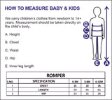 Nino Bambino 100% Organic Cotton Long Sleeves Zipper Romper For Baby Girls