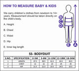 Nino Bambino 100% Organic Cotton Round Neck Short-Sleeve Bodysuits For Baby Boy