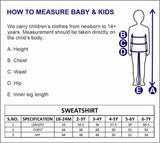 Nino Bambino 100% Organic Cotton Full Sleeve Round Nack Sweatshirt For Baby girls