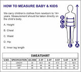 Nino Bambino 100% Organic Cotton Round Neck Full Sleeves Sweatshirt For Unisex Baby