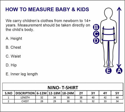 Nino Bambino 100% Organic Cotton Short Sleeve V Neck Red Color T-Shirt For Baby Boy