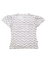 Nino Bambino 100% Organic Cotton Round Neck Short Sleeve Tops/T-shirts For Baby Girls