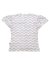 Nino Bambino 100% Organic Cotton Round Neck Short Sleeve Tops/T-shirts For Baby Girls