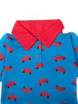 Nino Bambino 100% Organic Cotton Collar Bodysuit For Baby Boy