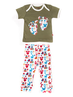 Nino Bambino 100% Organic Cotton T-Shirt With Lower Top & Bottom Sets For Baby Boy