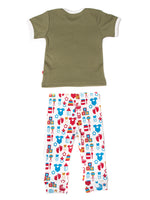 Nino Bambino 100% Organic Cotton T-Shirt With Lower Top & Bottom Sets For Baby Boy