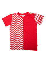 Nino Bambino 100% Organic Cotton Short Sleeve V Neck Red Color T-Shirt For Baby Boy