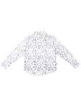 Nino Bambino 100% Organic Cotton Multi Print Full Sleeve White Shirts For Baby Boy