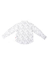 Nino Bambino 100% Organic Cotton Multi Print Full Sleeve White Shirts For Baby Boy