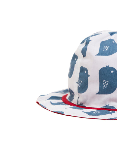 Nino Bambino 100% Organic Cotton Penguin Print Sun Protection Hat For Baby Infant Boy