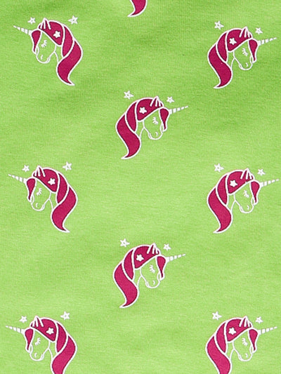 Nino Bambino 100% Organic Cotton Green & Pink Printed Top & Shorts/Co-ord Set For Baby & Kid Girls